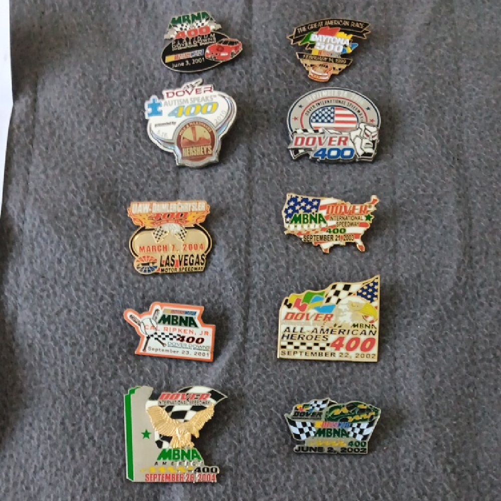 NASCAR Collectible Pins Set
